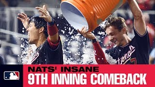 Nats insane 9th inning comeback [upl. by Conal616]