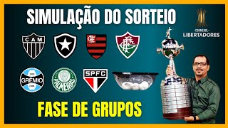 LIBERTADORES  SIMULAÇÃO DO SORTEIO  FASE DE GRUPOS [upl. by Heshum440]