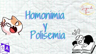 Polisemia y homonimia [upl. by Beauchamp]