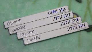 Colourpop Lippie Stix Swatches  Bichette Flawless LBB Creature [upl. by Ihsoyim]