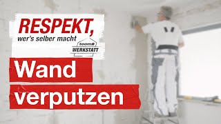 Wände richtig verputzen  toom Werkstatt [upl. by Ernestus106]