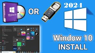 How to Install Windows 10 from USB ⚡ Windows 10 Installation Step by Step 2024 [upl. by Atika]