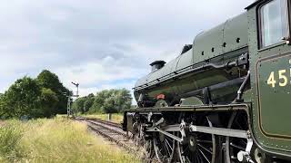 LMS Jubilee class Matlock to Rowsley South Darley Dale [upl. by Laamaj]