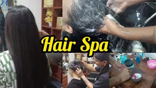 How to do Hair Spa  Hair Spa At Parlour  Hair Spa Step By Step video [upl. by Ayerim]