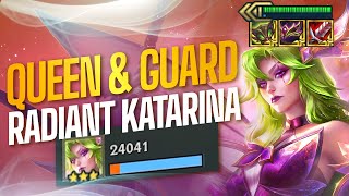 Full Radiant Queen and Guard Katarina  Teamfight Tactics Set 12 [upl. by Auehsoj]