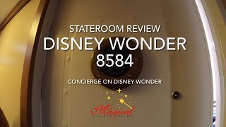 Disney Wonder Cabin 8584  Category 3  Concierge Family Oceanview Stateroom with Verandah [upl. by Auqinal910]