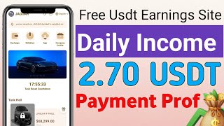 Best Usdt Earnings Site Long Trem Project Live Withdrawal Successful Payment Received [upl. by Dosia672]