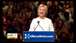 Clinton makes historic victory speech [upl. by Fernanda645]