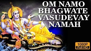 Om Namo Bhagwate Vasudevay Namah  Popular Divine Mantra  108 Times Jaap [upl. by Abbub]