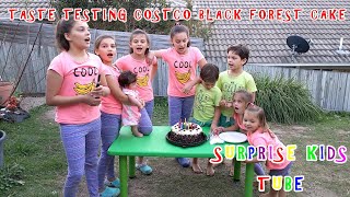 TASTE TESTING COSTCO BLACK FOREST CAKE [upl. by Ymiaj]