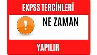 EKPSS TERCİHLERİ NE ZAMAN YAPILIR ekpss engelliatama [upl. by Oakley736]