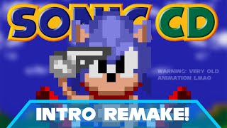 Sonic CD Intro  Sprite Animated Remake [upl. by Suivatal]