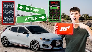 NEW JB4 APP  Hyundai Veloster N DYNO [upl. by Mellman716]