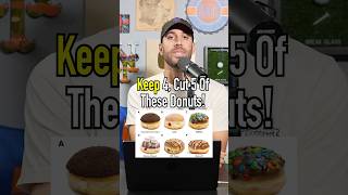 Keep 4 Cut 5 Donuts Which Are You Cutting shorts food dessert donuts oreo frosting [upl. by Ydac]