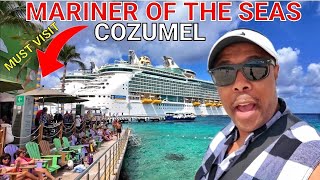 BEST PORT SIDE BARS amp RESTAURANTS YOU MUST VISIT COZUMEL MEXICO MARINER OF THE SEAS [upl. by Yuri]