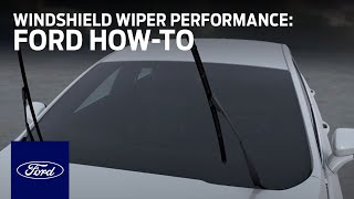 Improve Your Windshield Wiper Performance  Ford HowTo  Ford [upl. by Yrram821]