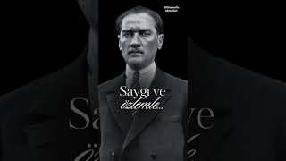 Saygı ve özlemle 🖤🇹🇷 atatürk 10kasım [upl. by Eidnyl]