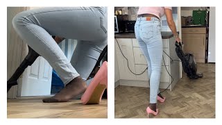 Vacuuming The Hard Floors With My Shark Upright Vacuum [upl. by Natika]