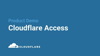 Cloudflare Access Product Demo [upl. by Templa681]