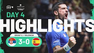 Highlights Spain v Serbia  Davis Cup 2023 [upl. by Mahgirb905]