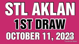 STL AKLAN RESULT TODAY 1ST DRAW OCTOBER 11 2023 2PM [upl. by Lednic]