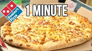 Dominos Medium Pizza in 1 Minute Challenge vs MATT STONIE vs LA BEAST [upl. by Shellie]