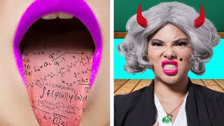 Bad Teacher is My Stepmom Funny School Situations amp Parenting Hacks by Crafty Hacks [upl. by Thorwald]