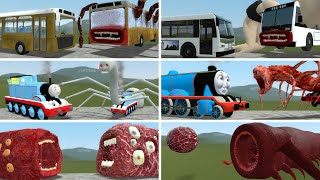 Bus Eater Thomas Train Train Eater turned into Cursed  Garrys Mod [upl. by Kciderf]