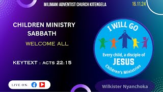 CHILDREN MINISTRY SABBATH [upl. by Enitsua]