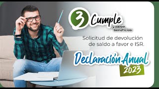 Webinario Solicitud de devolución de saldo a favor de ISR [upl. by Zorine873]