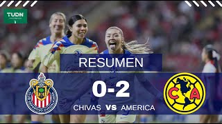 AMERICA FEMENIL SE LLEVA LA VICTORIA ANTE CHIVAS EN PARTIDO DE IDA  RESUMEN COMPLETO [upl. by Hanah17]