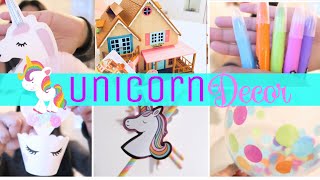 Unicorn Party Decor 🦄 On A Budget  Birthday Traditions Unicorn Supplies Haul Plus Gifts [upl. by Tad765]