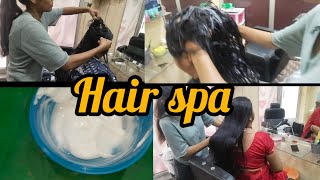 How to do Hair Spa  Hair Spa At Parlour  Hair Spa Step By Step [upl. by Grayce]