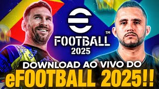 🚨🔥 DOWNLOAD DO EFOOTBALL 2025 AO VIVO JOGATINA ONLINE COM INSCRITOS  EFOOTBALL 2025 [upl. by Darrill]