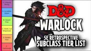 Warlock Subclass Tier List  DampD 5e Retrospective [upl. by Armando675]