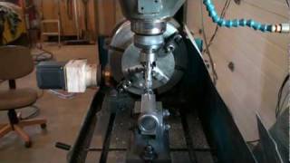 Bridgeport series one CNC with 4th axis [upl. by Ahterod]