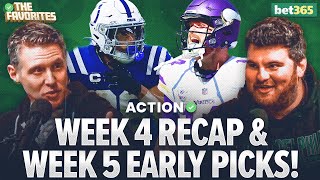 Early Week 5 Bets amp NFL Week 4 Recap with Chad Millman amp Simon Hunter  The Favorites Podcast [upl. by Assillim]