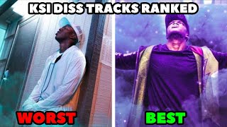 KSI Diss Tracks RANKED WORST TO BEST [upl. by Yanetruoc]