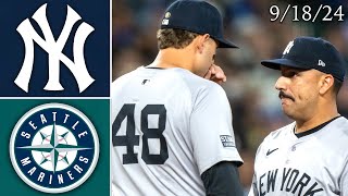 New York Yankees  Seattle Mariners  Game Highlights  91824 [upl. by Nonna535]