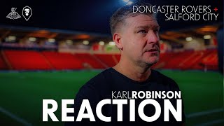 REACTION  Karl Robinson after The Ammies are held to a point at Doncaster [upl. by Virgil442]