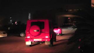 Matte Pink G55 and Ferrari 599 in Qatar crappy video [upl. by Kronick]