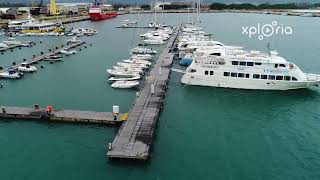 Arbatax marina Sardinia Italy 201803 aerial video [upl. by Rede]