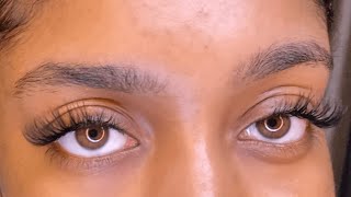 HOW I DO MY LASH EXTENSIONS AT HOME [upl. by Adrahc]