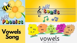 Jolly Phonics  The Vowel Song  Long and Short Vowel Sounds  Phonic Song [upl. by Eiloj223]