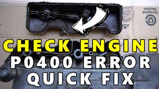 Mercedes Benz P0400 Quick Fix  A SIMPLE WAY  C CL CLK E S SLK ML Class M112 w203 C320 [upl. by Haziza]