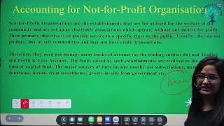 Accounting for NotforProfit Organisation youtube accounting cuet2025 cuetaccountancy cuet [upl. by Ardiedal181]