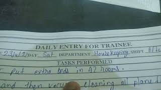 log book industrial training daily entry how to fill log book [upl. by Shepperd]