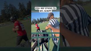 POV REF STICKS TO NFL SCRIPT 💀 football funny shorts [upl. by Faucher]