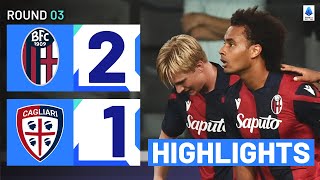 BolognaCagliari 21  Zirkzee turns it around for Bologna Goals amp Highlights  Serie A 202324 [upl. by Refinej]