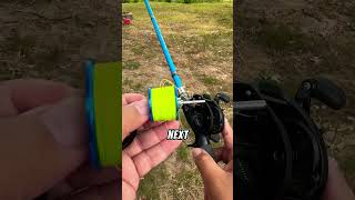 Using a Baitcast Reel  Removing backlashes Method number 2 baitcasting [upl. by Aynuat]